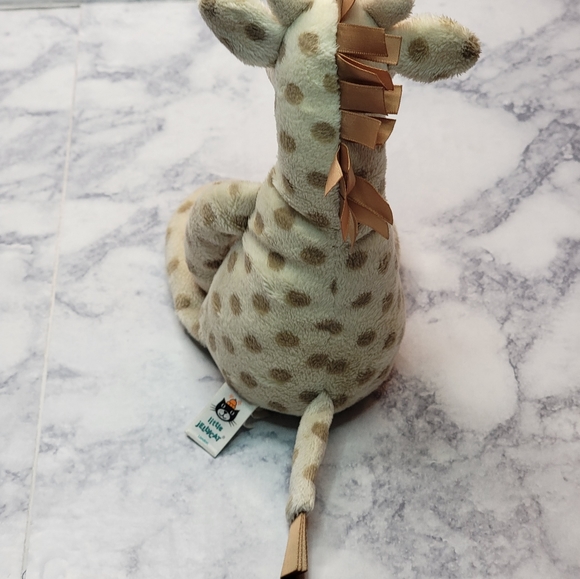 Jellycat Giraffe Little Georgie Chime Rattle Plush Toy - Picture 4 of 7
